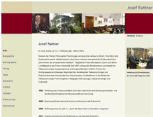 Tablet Screenshot of josef-rattner.de